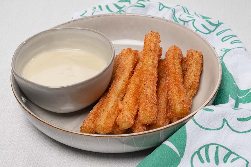 Li Hing Churros with Haupia Sauce